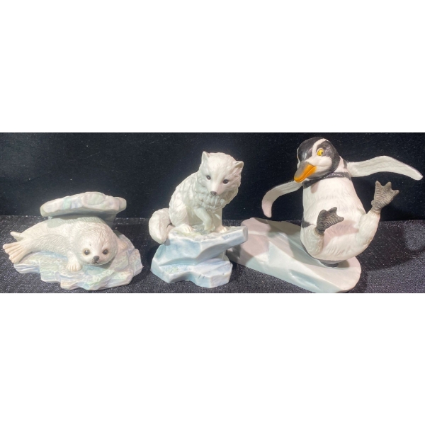 Franklin Mint Porcelain Arctic Animals