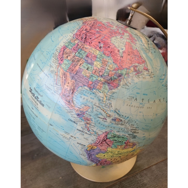 Vintage Replogle World Nation Series Tabletop World Globe 14 T, Model Features USSR 