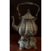 Image 1 : Vintage Britannia Metal Teapot Kettle on Stand w/ Burner - 17T 