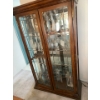 Image 1 : Lovely Vintage Wooden & Glass Cabinet w/ Lights (CONTENTS NOT INCLUDED) - 48W, 19D, 78T 