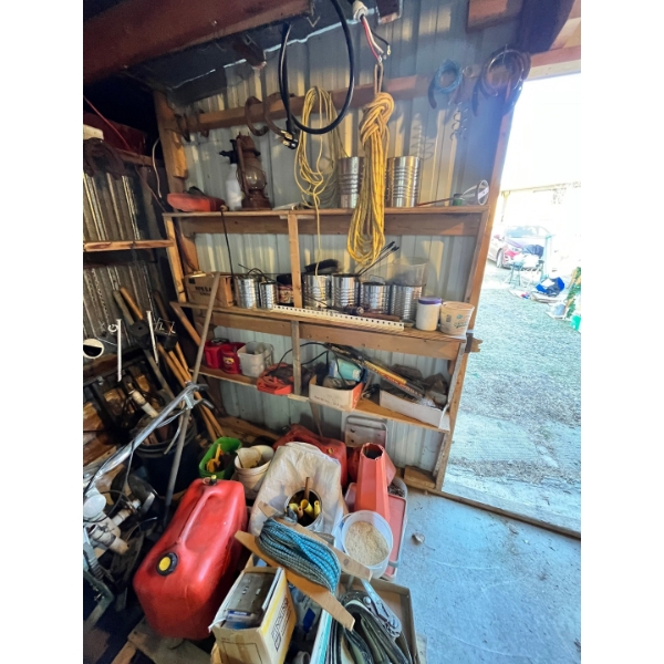  little, of this, that and more. Full corner of garage treasures.