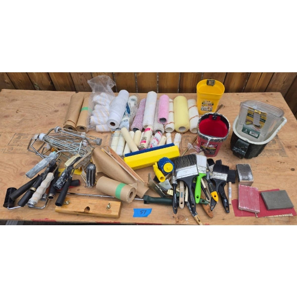 Comprehensive Painting Supplies Kit, Includes Rollers, Brushes, and Tools