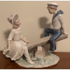 Image 1 : LLADRO Porcelain Sailor Sea Saw Sitch 10x9