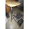 Image 2 : Vintage Folding Chair & Square Fan + Antique Wooden Baby Gate