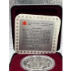 Image 3 : 1994 Canadian 25th Anniversary of the Last Dog Team Patrol Silver Dollar 25.175g 92.5% Silver