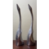 Image 2 : Hoselton Aluminum Art Sculptures, Made in Canada - Pair of Tall Birds (Largest 9T)