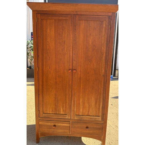 Farmhouse Chic Oak Armoire / Pantry 