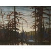 Image 3 : "Beaver Swamp", Artist: Lauren Harris, 19.5 X 17.5, Framed Under Glass
