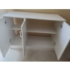 Image 2 : Assorted White MDF Furniture incl Pair of Cabinets 23 w, 33 h, 15 d, Cupboard 48 w, 35 h, 20 d