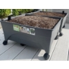 Image 3 : Two Elevated Self Sustaining Planters on Casters - Multi Material Layered Drainage 