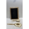 Image 2 : Small Vanity Set with Hairbrush, Wall and Hand Mirror