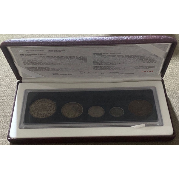 1998 90th Anniversary Proof Coin Set 92.5% Silver  20.917 Grams