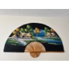 Image 1 : Hand Painted Large Decorative Fan From Malaysia - 60L 