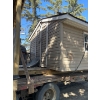 Image 5 : Shed Well Built 2X4 Construction 10'x10'x8' Hight On Skids double Front Door gray Siding & asphalt 