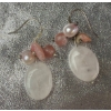 Image 10 : Stunning Handmade Rose Quartz and Mother of Pearl Floral Necklace with Matching Earrings