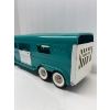 Image 5 : VINTAGE STRUCTO 1960'S PRESSED STEEL TEAL VISTA DOME HORSE VAN 22" LONG great condition all original