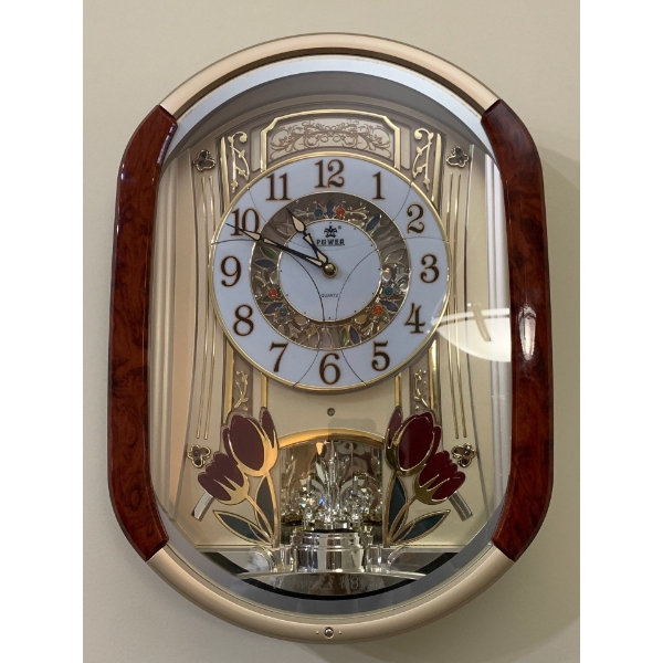 Power Quartz Flowers World 20T Westminster Chime 