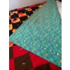 Image 2 : Vintage Double Handmade Patchwork Quilt With Autumn-Themed and Playful Reverse Side