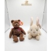Image 2 : Vintage Collectible Plush Toys Ty Beanie Babies Brown Bear, Beige Rabbit, Gray Koala, Brown Dog 1990