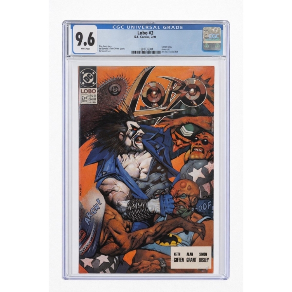 Lobo #2 DC comics 1990 grade 9.6 