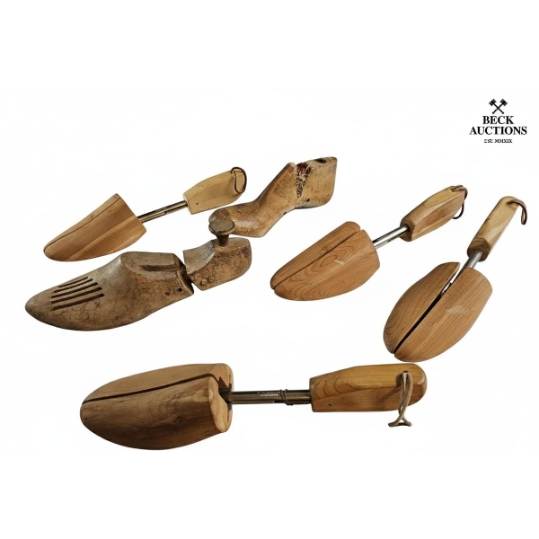 Vintage Wooden Shoe Trees, Used To Maintain The Shape Of Footwear And Absorb Moisture.