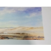 Image 4 : Tranquil Artist Signed Original Landscape Watercolor, Framed. - 21.5'W x 10.5"H Before Frame