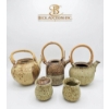 Image 4 : Stoneware Teapot and Creamer Set with Bamboo