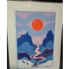 Image 1 : "The Eagles", Artist: Ted Harrison, 136/150, Serigraph Framed Under Glass 23.5 X 32.5 