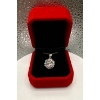 Image 3 : 5ct Round Moissanite in Center Set in 925 Silver Pendant