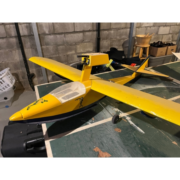 -Model Airplane wingspan 70 inches length of the plane is 58 inches