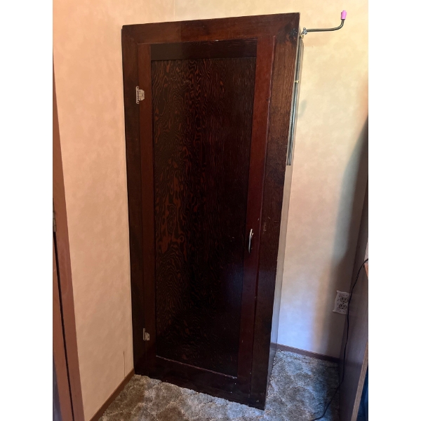Oak Antique Handmade Wardrobe h60" W25" D17"