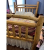Image 1 :  Log hand made Queen size bed with head board footboard and side rails (mattress box sprig Not Inc)