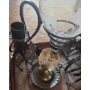 Image 2 : Vintage Wine Pourer 19 T and Wine Bottle Holders, Includes Tray 20.5 X 14
