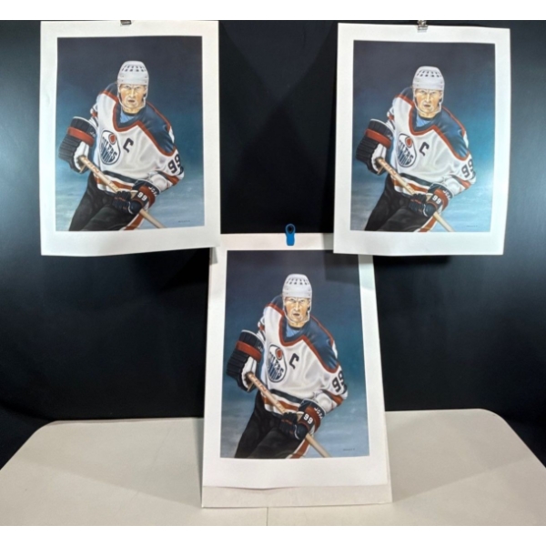 Alex Halliburton 3 Copies of Gretzky 24Tx18W