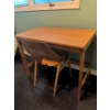 Image 3 : Teak Study w/ Mid Century Scoop Chair 44x20x29