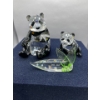 Image 1 : Swarovski Crystal - Endangered Wildlife Panda and Nameplate (with original box) 10cm H