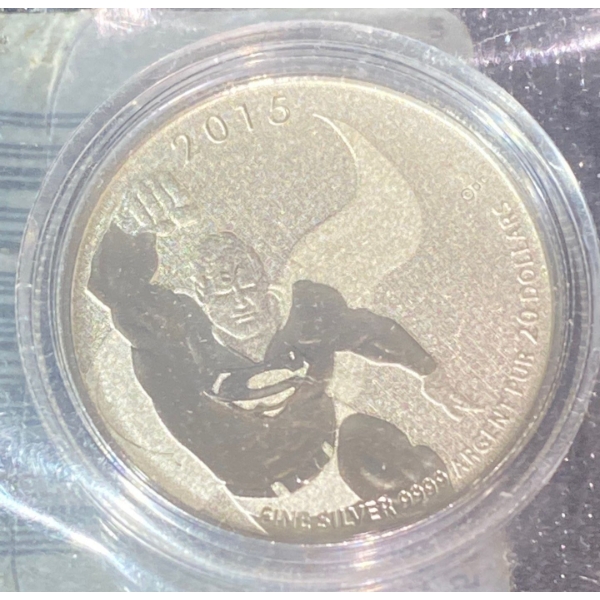 2015 Superman 20 Dollar Fine Silver Coin