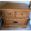 Image 2 : Oak Bed Side Table 25x18x24 (2)