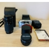 Image 1 : Photography Bundle Featuring Canon Lens, Pentax Espio 105S, and Vivitar Flash