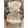 Image 1 : Gorgeous Floral Antique Style Chair; 26In Wide, 37In Tall 