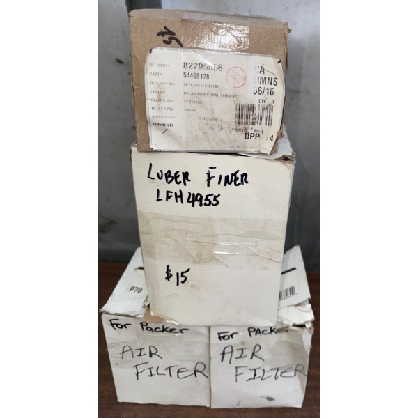 New Fuel/Water Element 82295556 Luber Finder LFH4955 & AIr Filter For Packer 