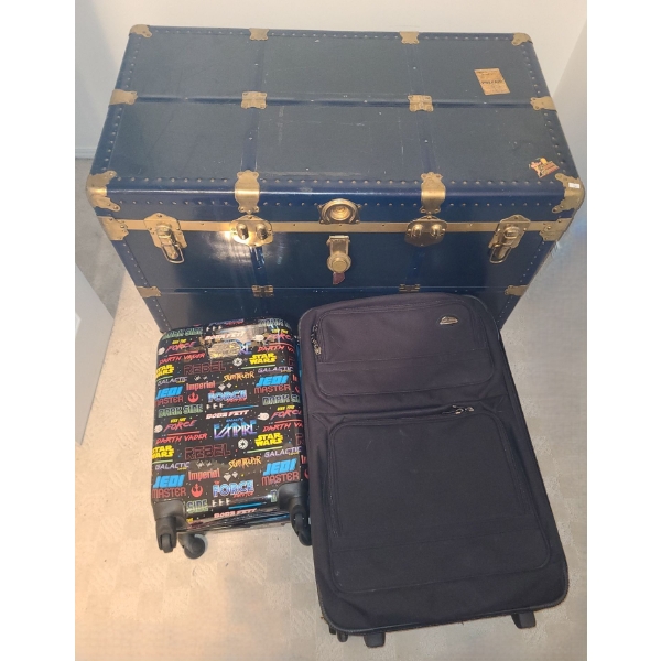 Steamer Trunk 39 W, 22 D, 24 T and Luggage