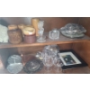 Image 1 : Contents of Cupboard: Plate Chargers, Glass Bowl 15" Diameter, Candles/Holders, Punch Bowl and More!