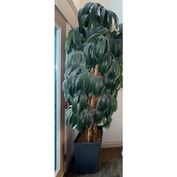 Nearly Natural 8ft Artificial Decorative Rhapis Palm /Lady Palm Tree