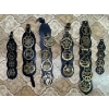 Image 1 : Vintage Horse Leather Medallion Straps - Bridle (5 Count)