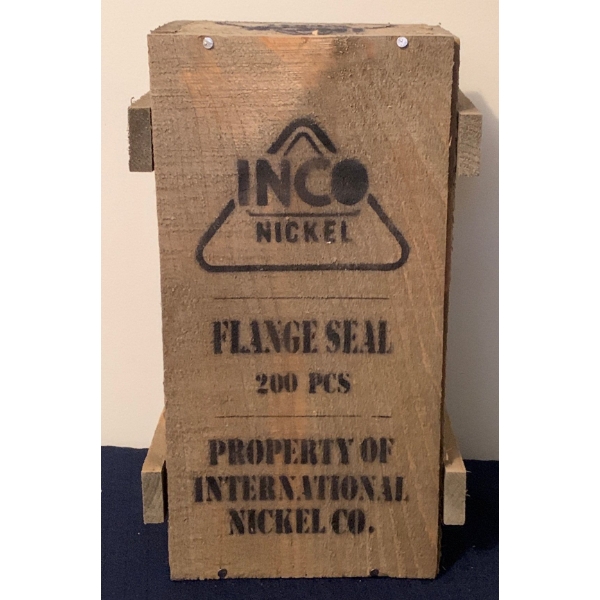 Inco Nickel Sealed Mystery Wood Box 'Flange Seal 200Pcs' - 12T 