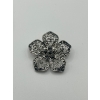 Image 3 : Vintage Filigree Flower Brooch, Vintage Rhinestone, and Juliana Retro Smoky Quartz Hematite Brooch