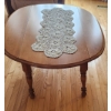 Image 1 : Oval Wood Coffee Table with Expandable Sides
