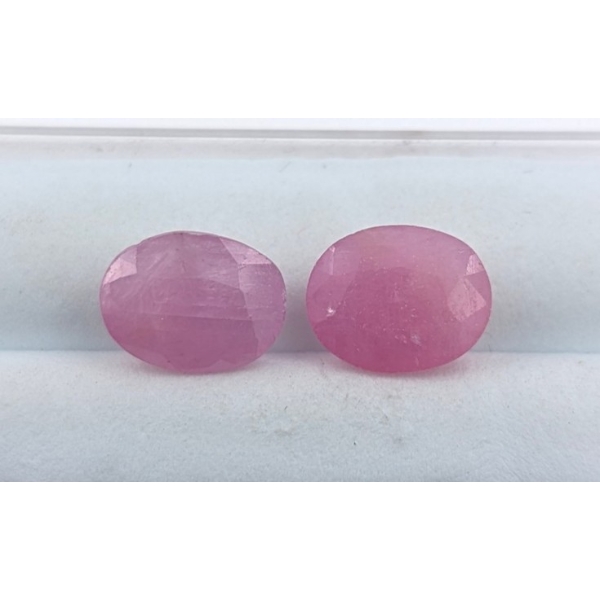 3.8 ct Certified Pink Sapphire gemstone Pair ($5,300 Appraisal)
