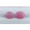 Image 1 : 3.8 ct Certified Pink Sapphire gemstone Pair ($5,300 Appraisal)